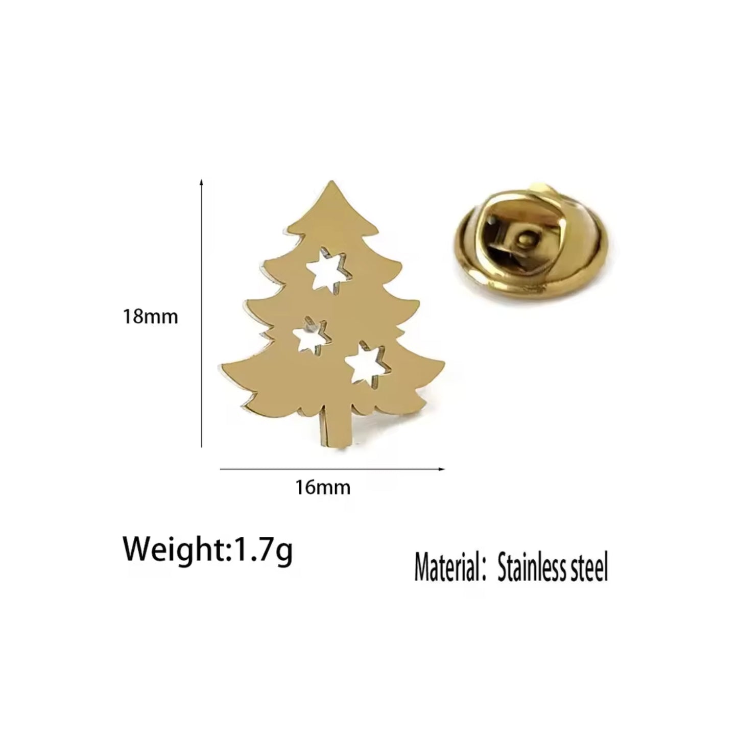 Christmas Tree Pin Brooch