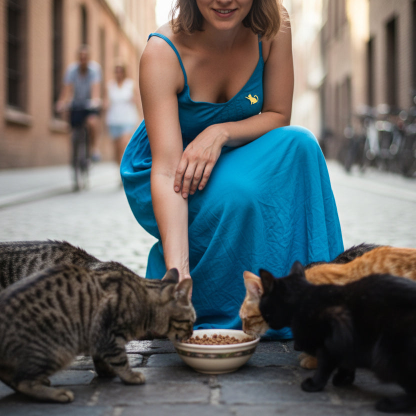 Gold-Plated Cat Pin Brooch
