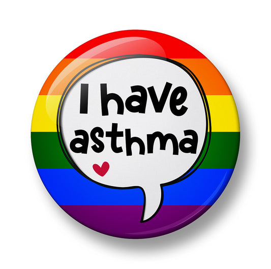 Asthma Pin Badge – 32mm or 44mm