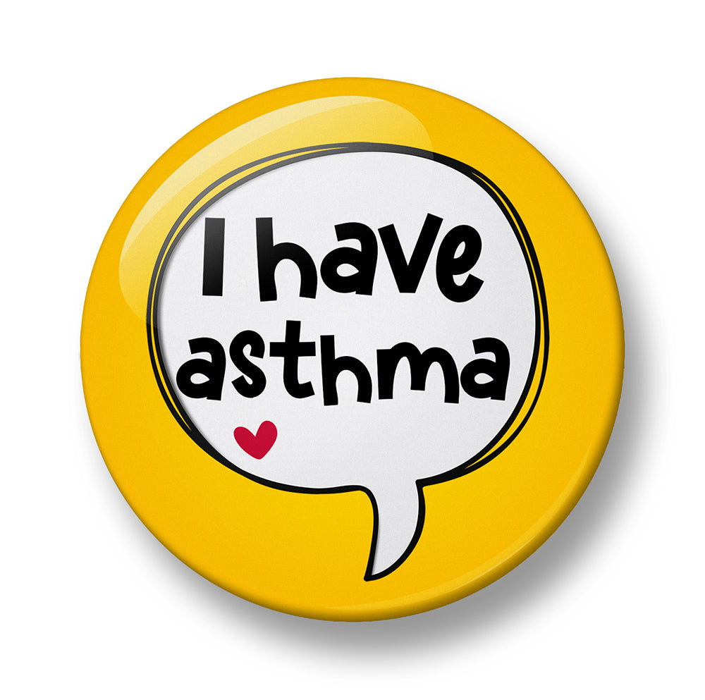 Asthma Pin Badge – 32mm or 44mm