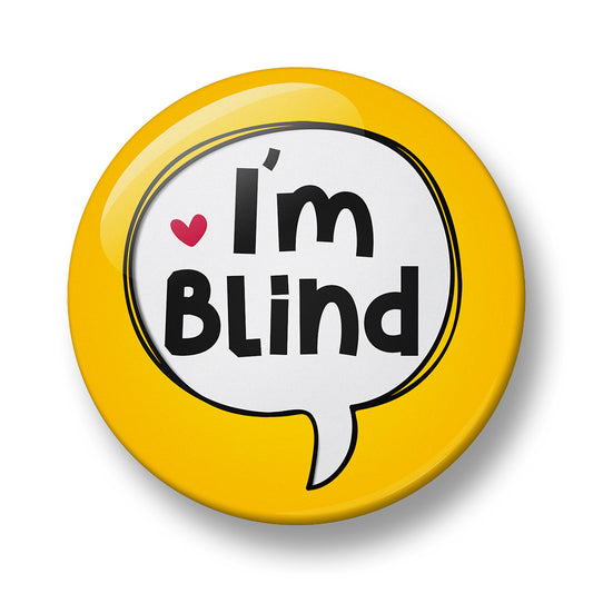 Blind Awareness Pin Badge – Single, 32mm or 44mm