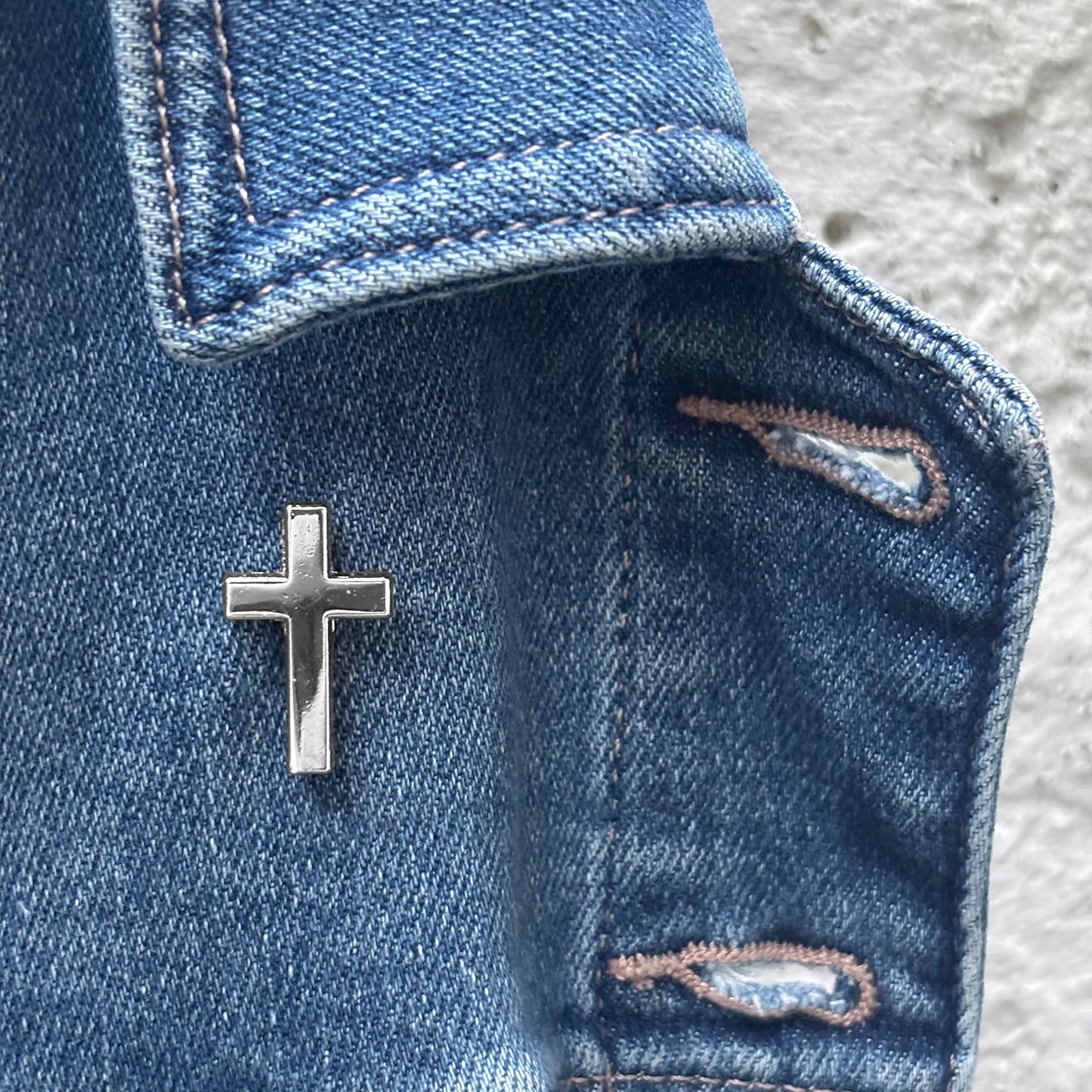 Cross Brooch – Gold & Silver Tone