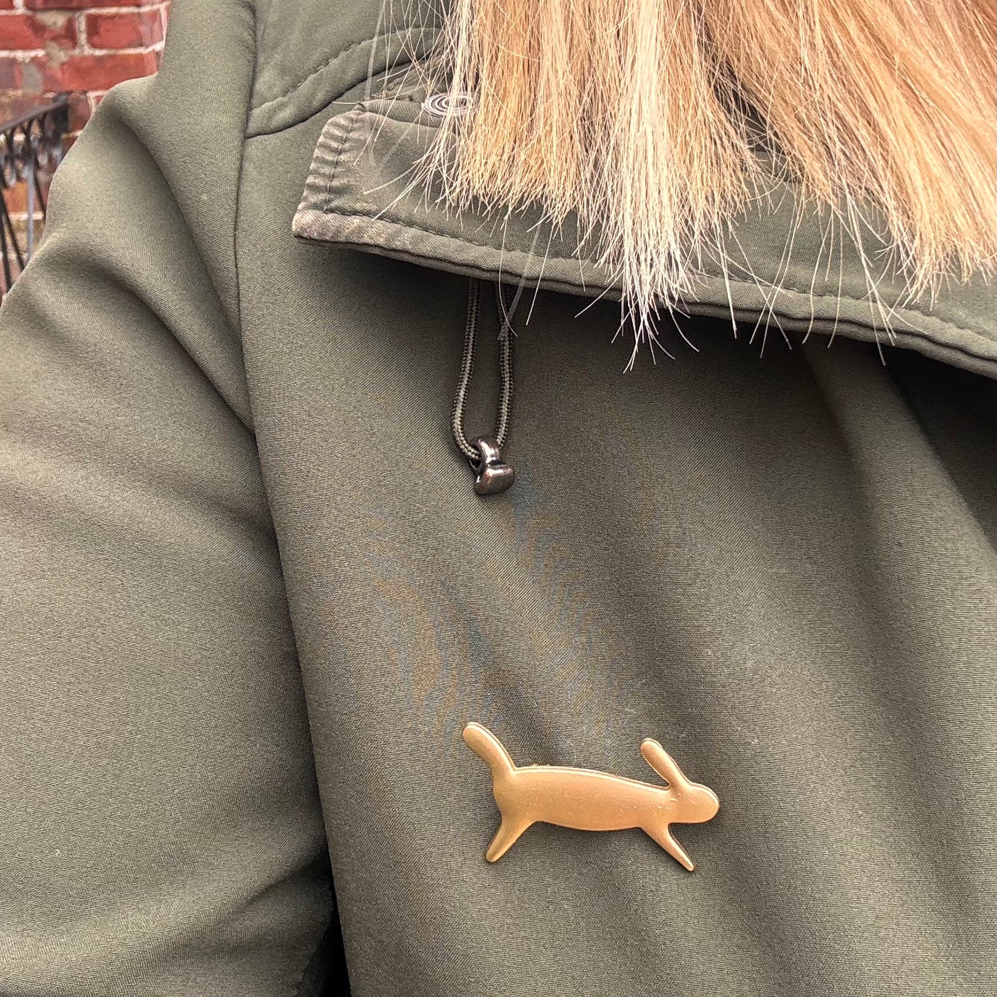 Running Rabbit Pin