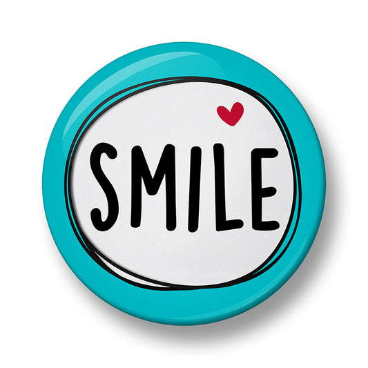 Smile Pin Badge – 32mm or 44mm