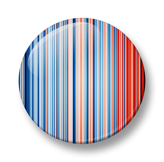 Germany Climate Stripes Pin Badge – 32mm or 44mm