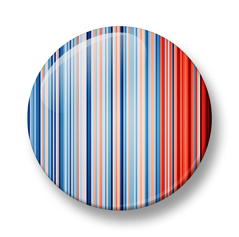 Netherlands Climate Stripes Pin Badge – 32mm or 44mm