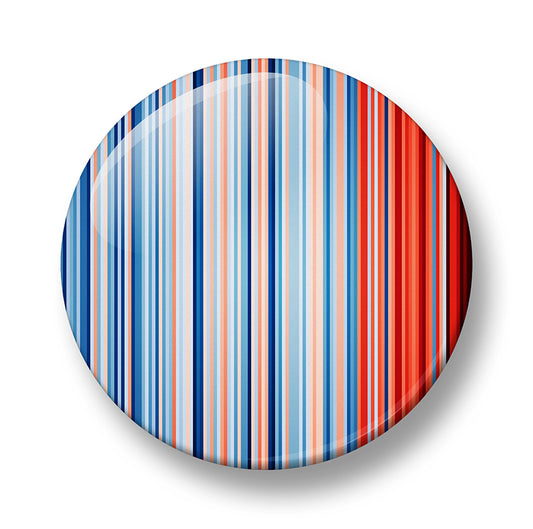 Netherlands Climate Stripes Pin Badge – 32mm or 44mm