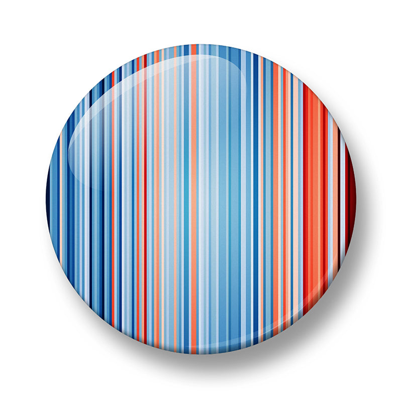 US Climate Stripes Pin Badge – 32mm or 44mm