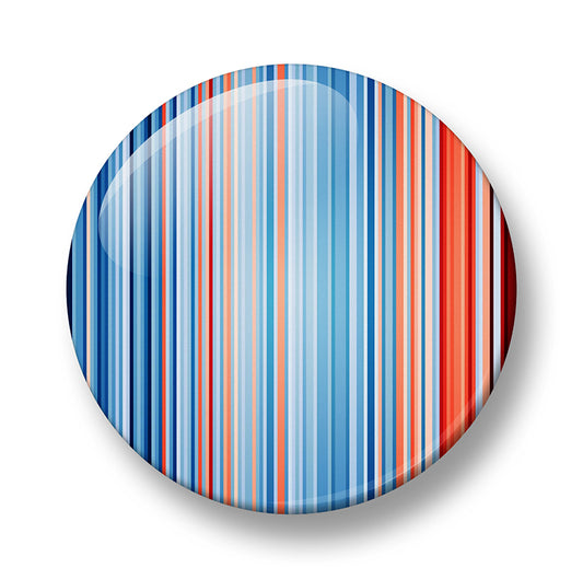 US Climate Stripes Pin Badge – 32mm or 44mm