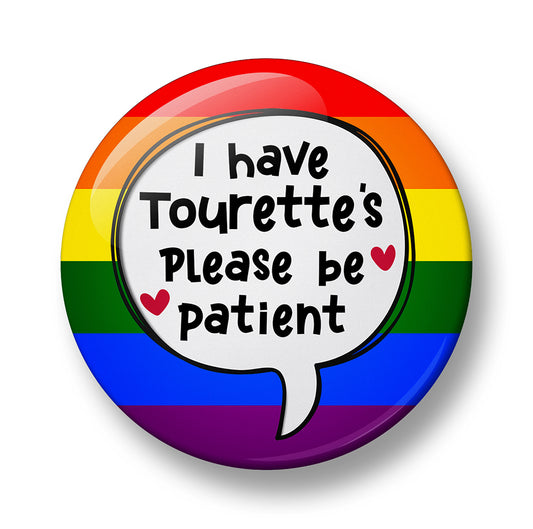 Tourette's Syndrome Awareness Pin Badge – Single, 32mm or 44mm