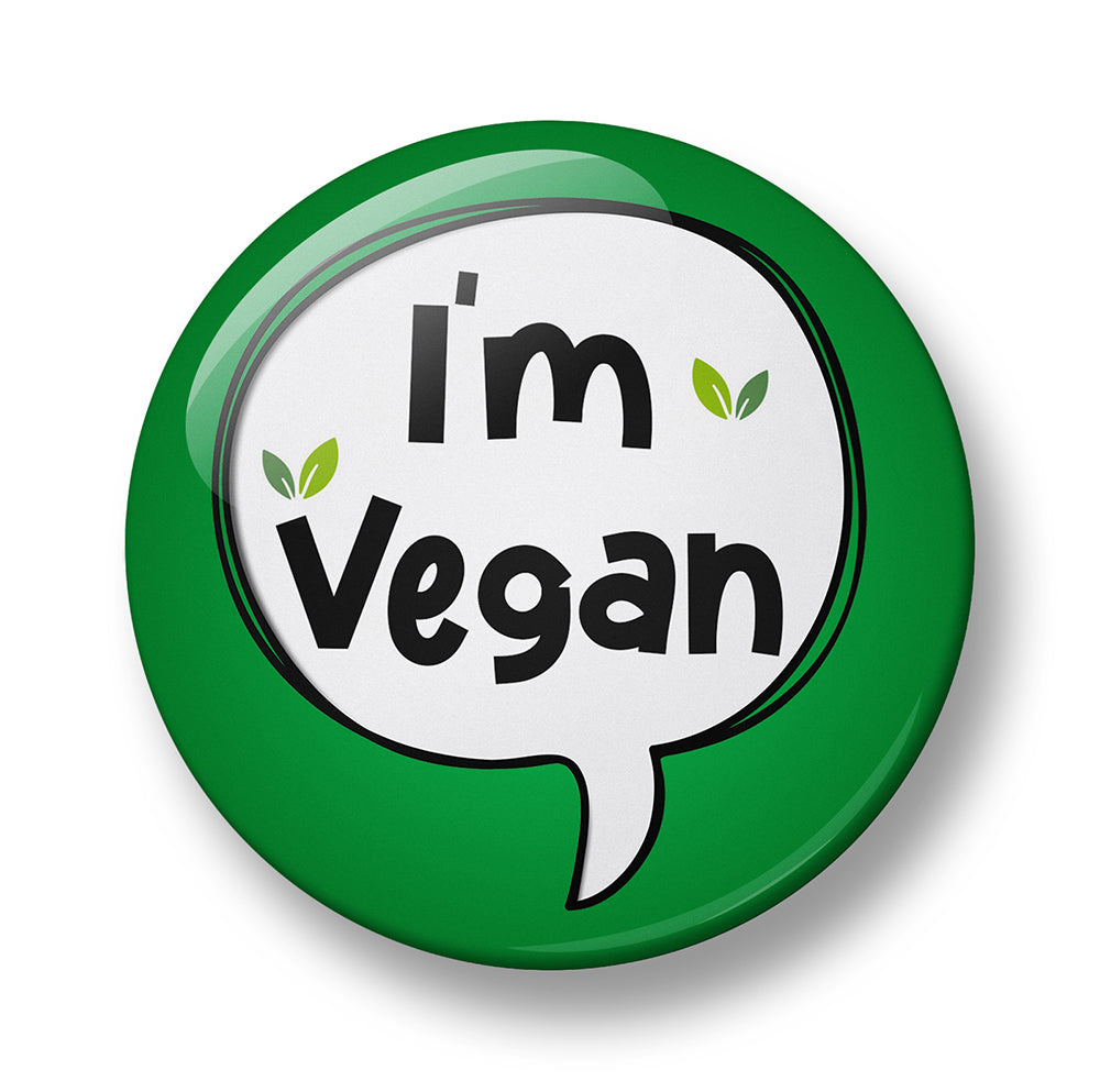 Vegan Pin Badge – 32mm or 44mm