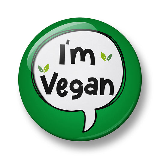 Vegan Pin Badge – 32mm or 44mm