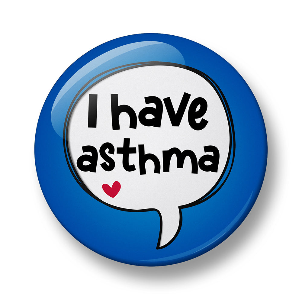 Asthma Pin Badge – 32mm or 44mm