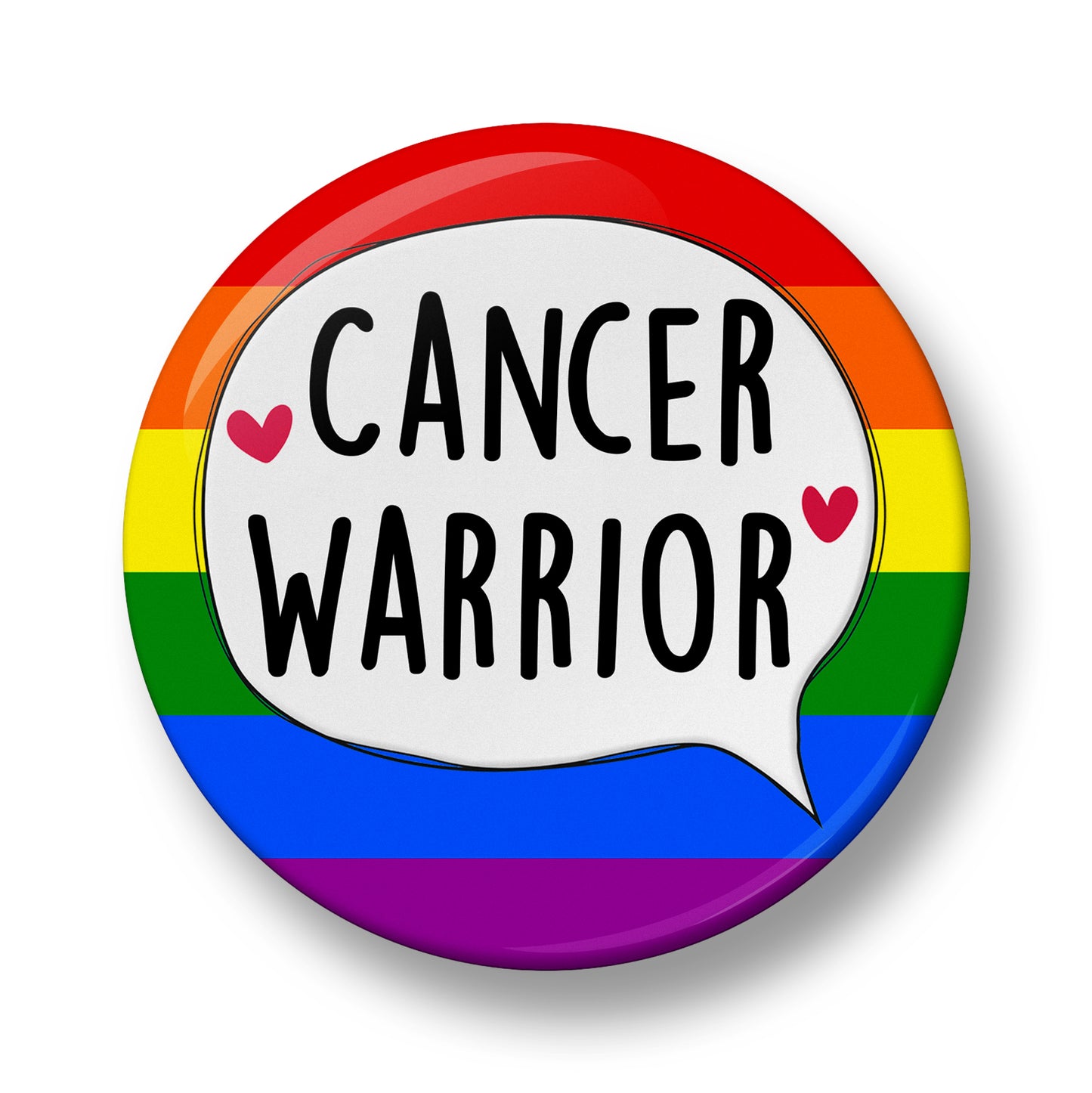 Cancer Warrior Pin Badge – 32mm or 44mm