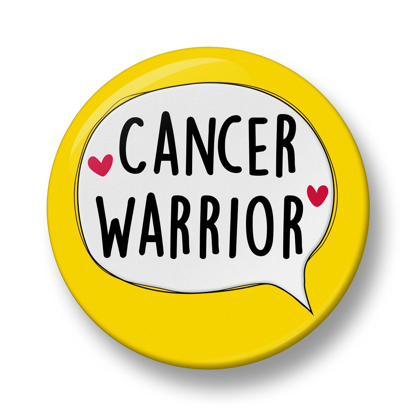 Cancer Warrior Pin Badge – 32mm or 44mm