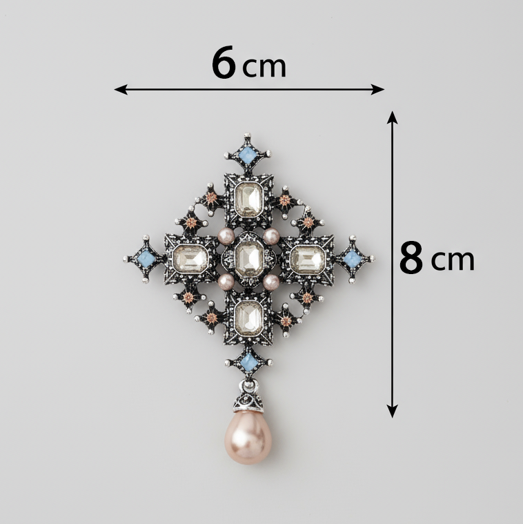 Elegant Cross Brooch
