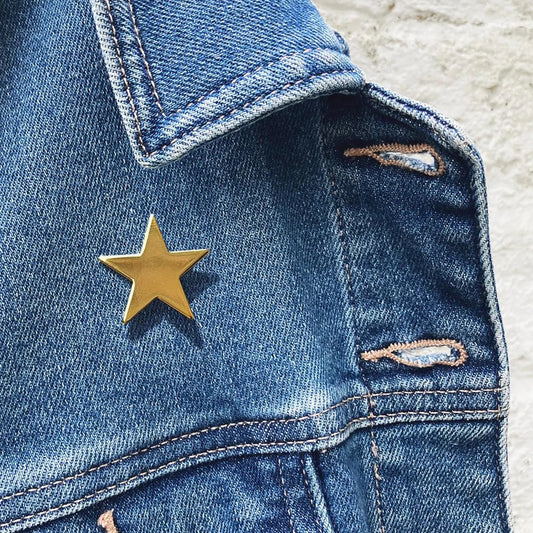 Gold Star Brooch