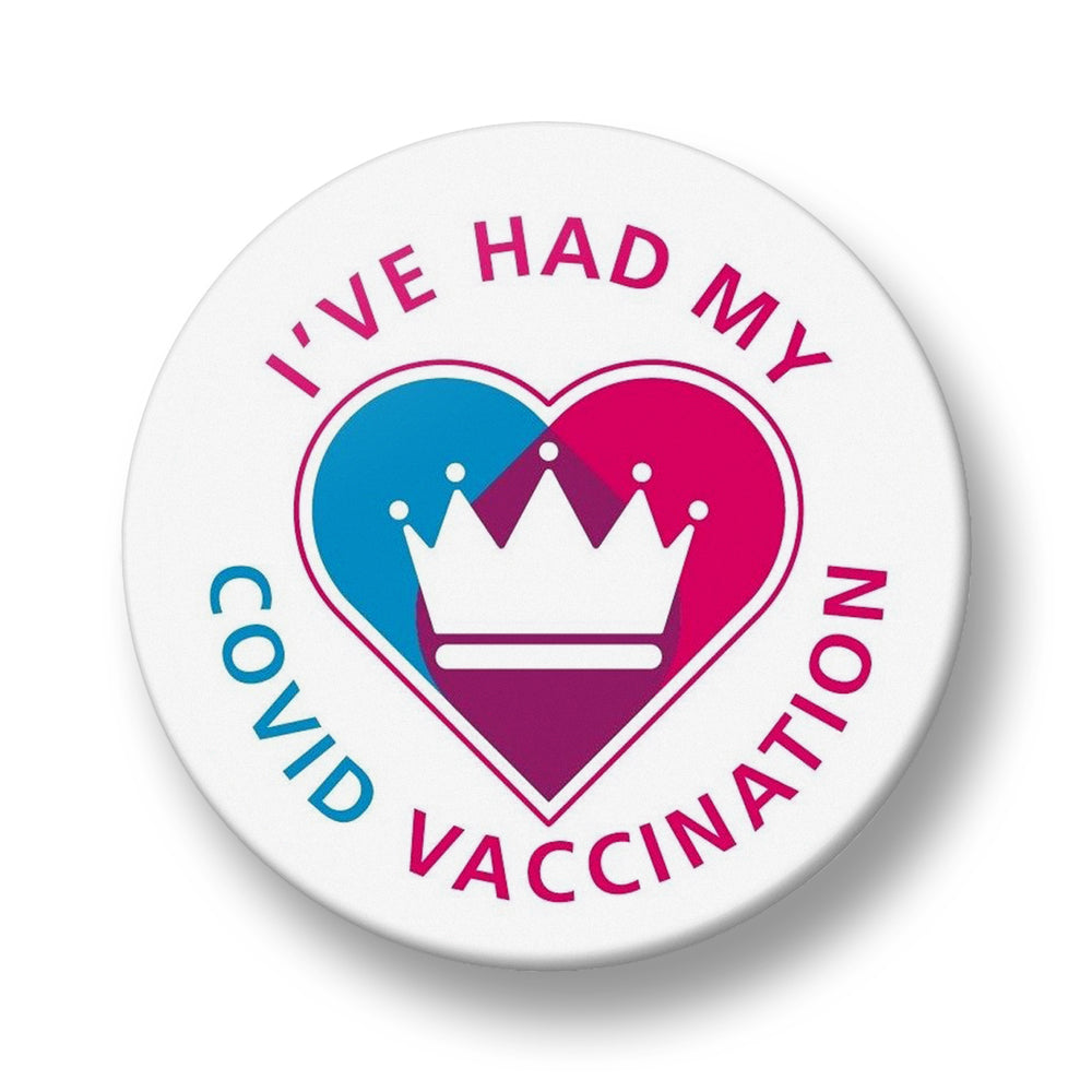 NHS Covid Vaccination Pin Badge – 32mm or 44mm