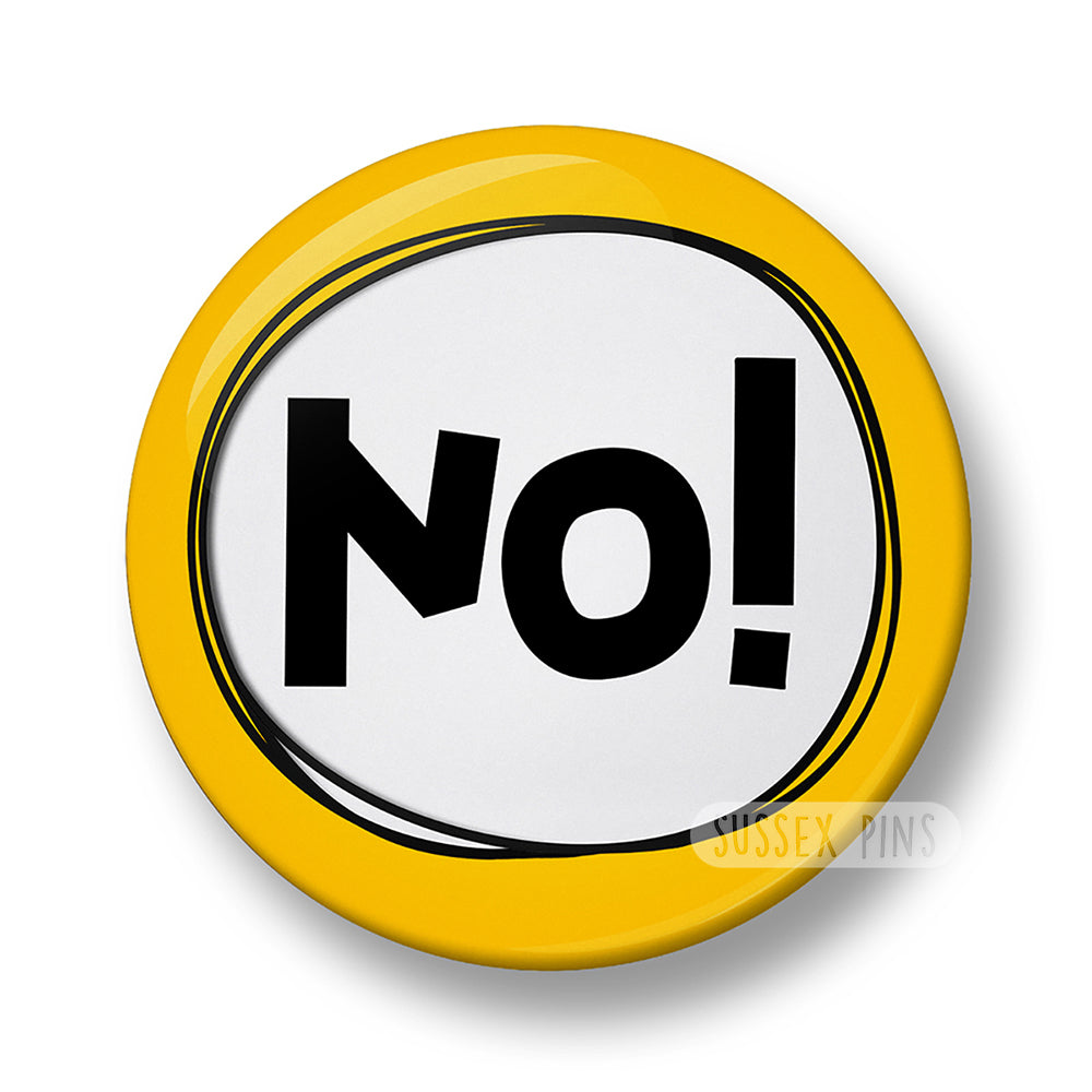 Yes / No Pin Badge for Social Interaction – 32mm or 44mm