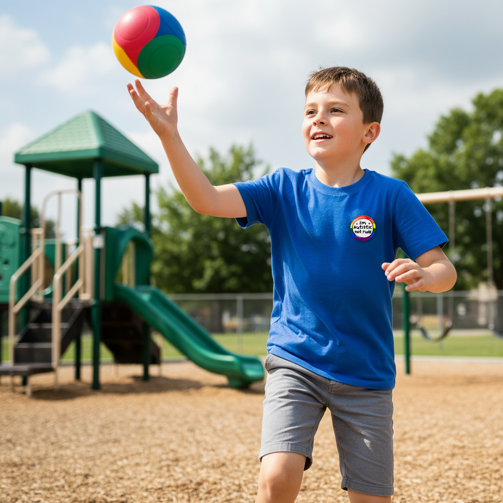 Autism Awareness Pin Badge Set – Set of 4 Pins, 32mm or 44mm