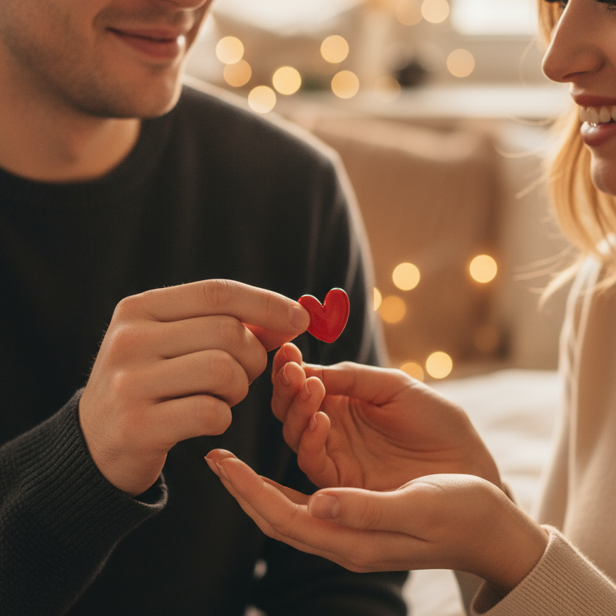 Red Heart Resin Pin: Handmade Love Brooch, Valentine's Gift