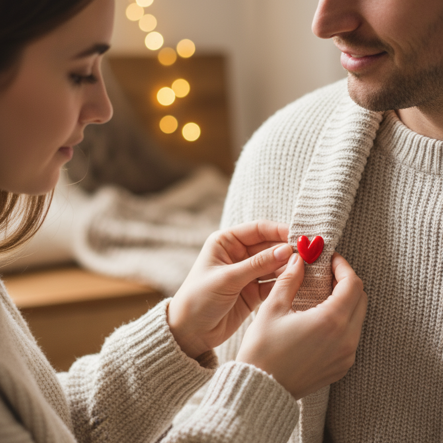Red Heart Resin Pin: Handmade Love Brooch, Valentine's Gift