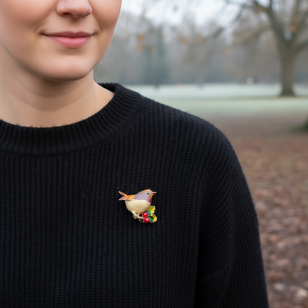 Robin Brooch