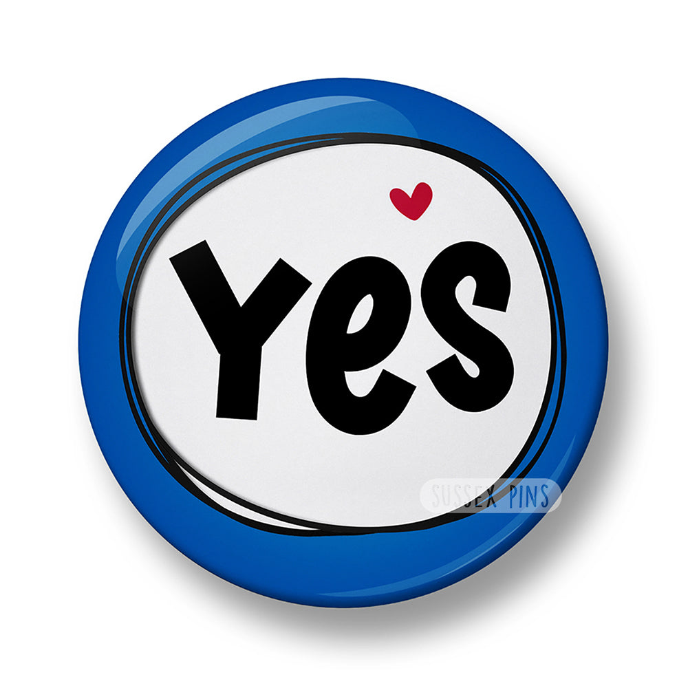 Yes / No Pin Badge for Social Interaction – 32mm or 44mm
